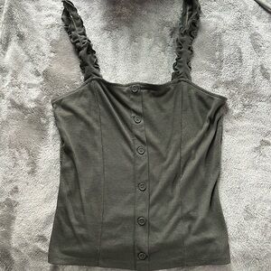 2/$18 Aeropostale Ruffle Sleeve Tank Top